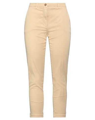 19.70 NINETEEN SEVENTY Casual trouser Sand 98% Cotton, 2% Elastane