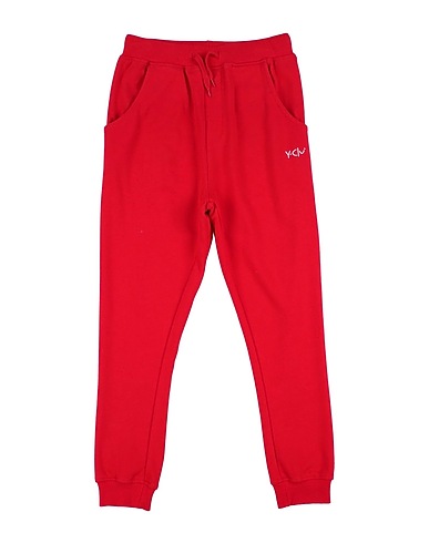 Y-CLÙ Casual trouser Red 57% Cotton, 43% Polyester
