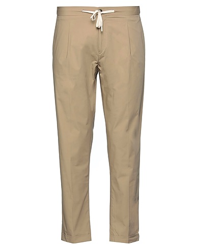 OUT/FIT Casual pants Beige 97% Cotton, 3% Elastane