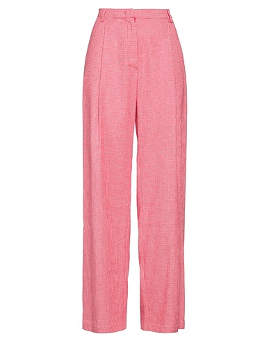 NIŪ Casual pants Red 43% Cotton, 30% Polyester, 25% Linen, 2% Elastane