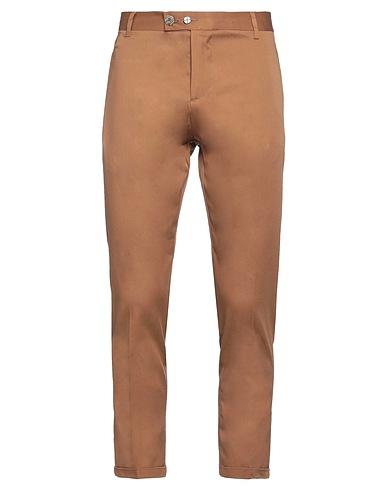 NEILL KATTER Casual pants Camel 97% Cotton, 3% Elastane