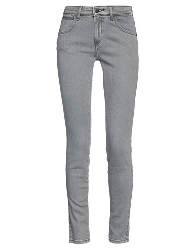 WRANGLER Denim pants Grey 80% Cotton, 18% Polyester, 2% Elastane
