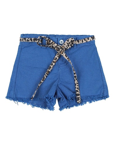 BABE & TESS Shorts & Bermuda Blue 66% Cotton, 30% Linen, 4% Elastane