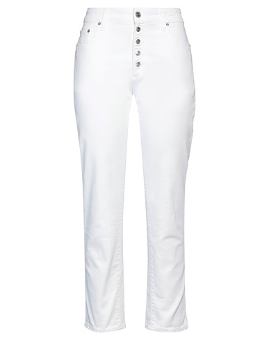 DEPARTMENT 5 Denim pants White 98% Cotton, 2% Elastane
