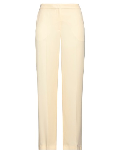 FEDERICA TOSI Casual trouser Ivory 50% Acetate, 50% Viscose, Polyester