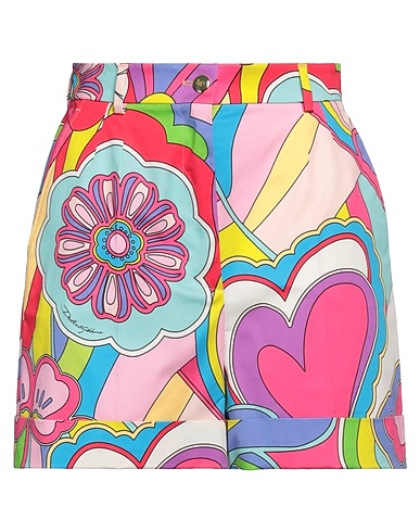 DOLCE&GABBANA Shorts & Bermuda Pink 97% Cotton, 3% Elastane