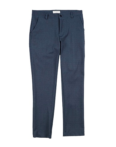 PAOLO PECORA Casual trouser Midnight blue 65% Polyester, 30% Viscose, 5% Elastane