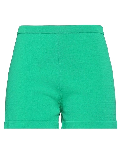 FEDERICA TOSI Shorts & Bermuda Emerald green 65% Viscose, 35% Polyamide