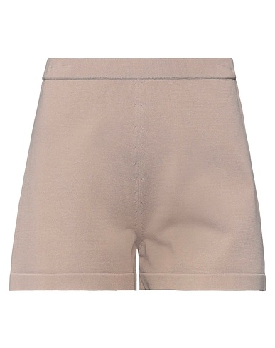 FEDERICA TOSI Shorts & Bermuda Light brown 65% Viscose, 35% Polyamide