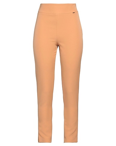 NUALY Casual trouser Camel 88% Polyester, 12% Elastane