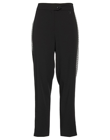 GAI MATTIOLO Casual trouser Black 96% Polyester, 4% Elastane