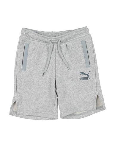PUMA Shorts & Bermuda Light grey 68% Cotton, 32% Polyester, Nylon