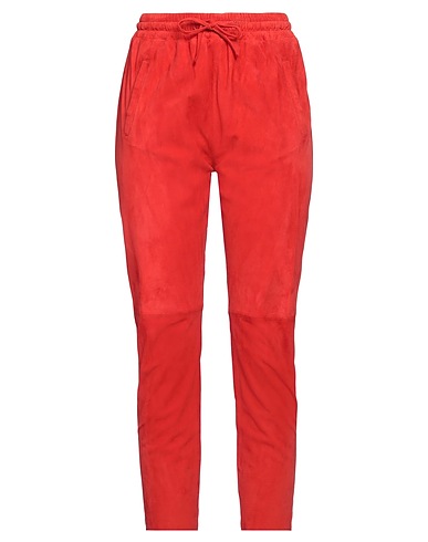 OAKWOOD Hosen Rot 100% Ziegenleder