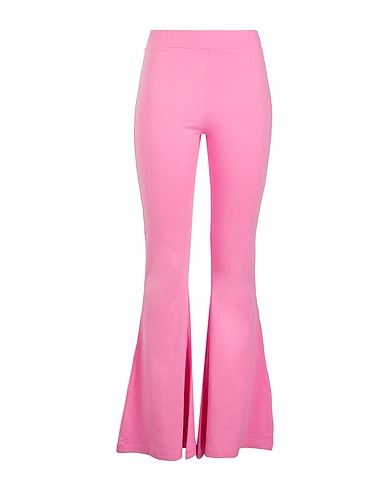 8 by YOOX Casual pants JERSEY HIGH-WAIST PANTS Pink 95% Organic cotton, 5% Elastane