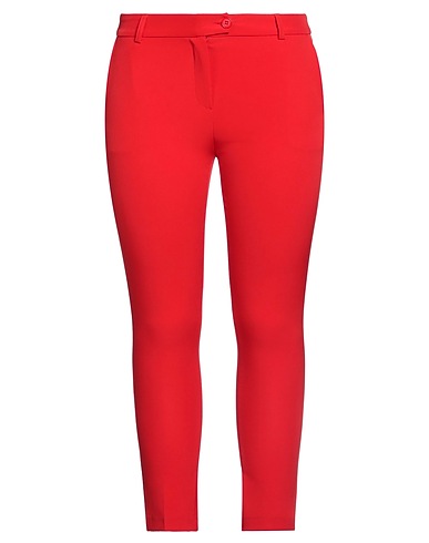 FRACOMINA Casual trouser Red 89% Polyester, 11% Elastane