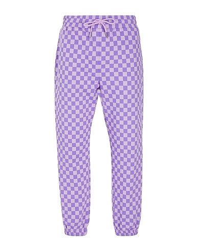 8 by YOOX Casual pants ORGANIC COTTON PULL-ON TAPERED PRINTED SWEATPANTS Lilac 100% Organic cotton