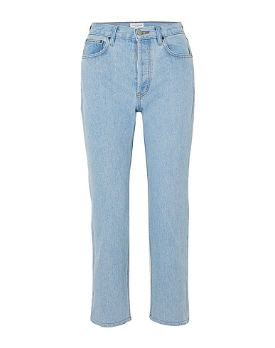STILL HERE Denim trousers Blue 100% Cotton
