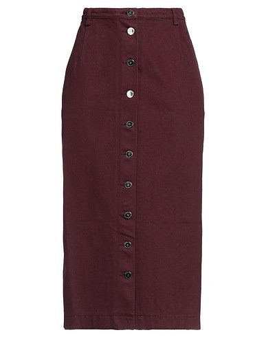 RAF SIMONS Denim skirt Burgundy 100% Cotton