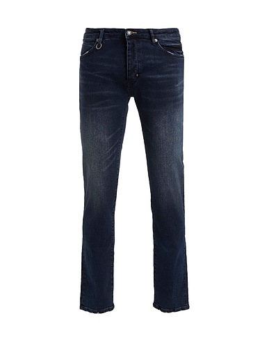 NEUW Denim trousers Blue 98% Cotton, 2% Elastane