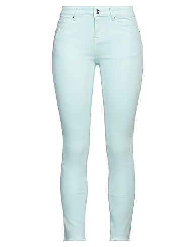 MET JEANS Denim trousers Sky blue 98% Cotton, 2% Elastane