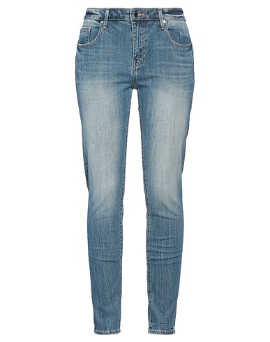 MET JEANS Denim trousers Blue 99% Cotton, 1% Elastane