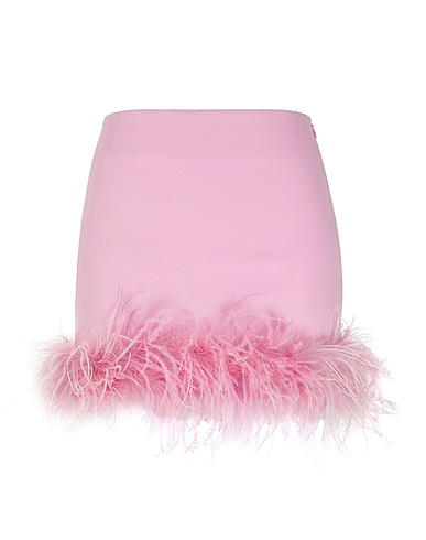 8 by YOOX Mini skirt EMBELLISHED MINI SKIRT
 Pink 97% Recycled polyester, 3% Polyester