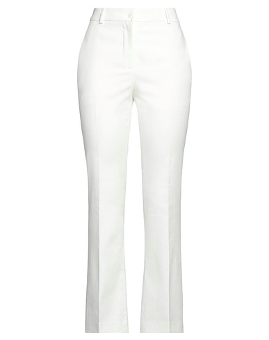 BOUTIQUE MOSCHINO Casual pants White 98% Cotton, 2% Elastane