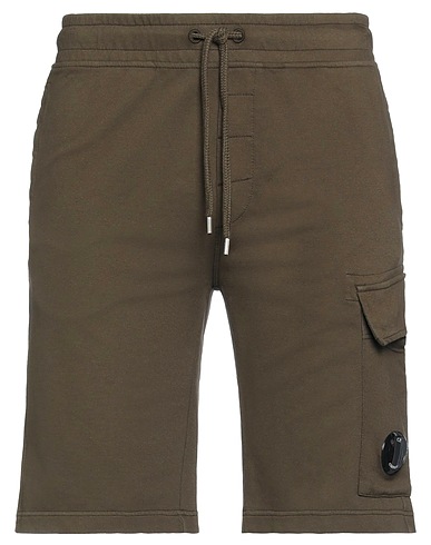 C.P. COMPANY Shorts & Bermudas Militärgrün 100% Baumwolle