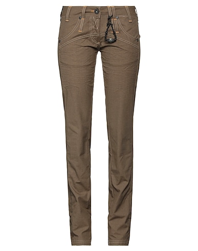 JO-KANG SYNDICATE Casual trouser Brown 100% Cotton