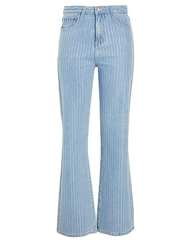 8 by YOOX Jeans RHINESTONE EMBELLISHED ORGANIC DENIM JEANS
 Blau 100% Organische Baumwolle