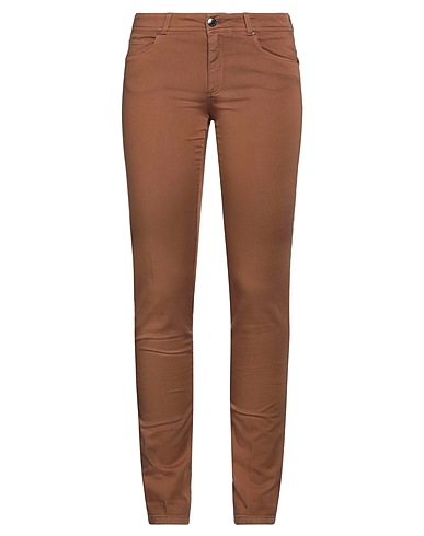 BLUE LES COPAINS Pantalone Marrone 97% Cotone, 3% Elastan
