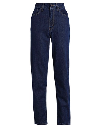 LEVI'S Denim trousers 80S MOM JEAN DARK INDIGO - FLAT FINISH
 Blue 100% Cotton