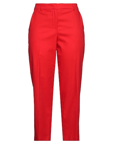 BOUTIQUE MOSCHINO Casual pants Red 98% Cotton, 2% Elastane