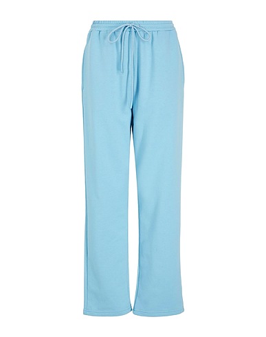 8 by YOOX Pantalone ORGANIC COTTON WIDE LEG SWEATPANTS
 Celeste 100% Cotone organico