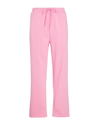 8 by YOOX Casual trouser ORGANIC COTTON WIDE LEG SWEATPANTS
 Pink 100% Organic cotton
