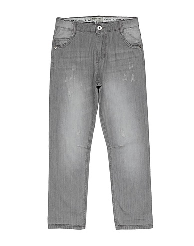 TWINSET Denim trousers Light grey 100% Cotton