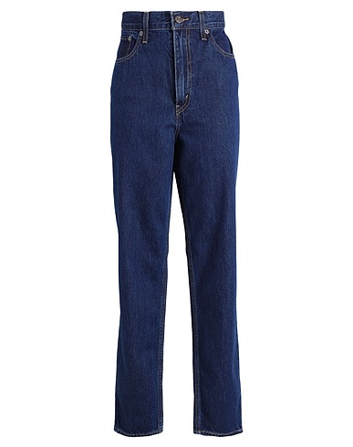 LEVI'S Denim trousers 80S MOM JEAN DARK INDIGO - FLAT FINISH
 Blue 100% Cotton