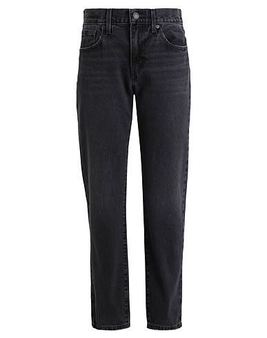 LEVI'S Pantaloni jeans MIDDY STRAIGHT Nero 100% Cotone
