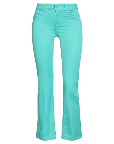 FRACOMINA Casual pants Light green 97% Cotton, 3% Elastane