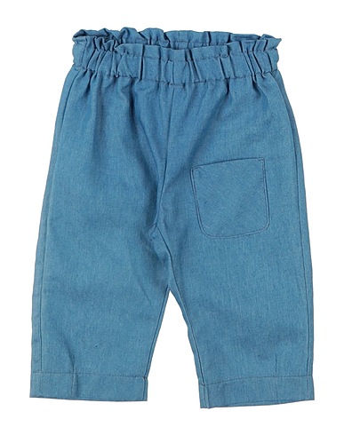 ALETTA Casual trouser Blue 80% Cotton, 20% Polyester