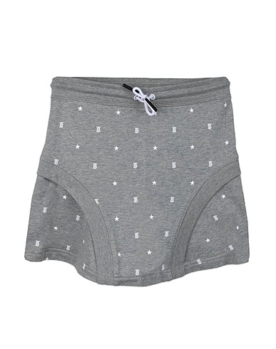 BURBERRY Gonna BURBERRY SKIRT Grigio 100% Cotone