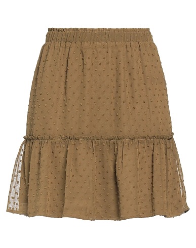 LOFTY MANNER Mini skirt Military green 100% Polyester