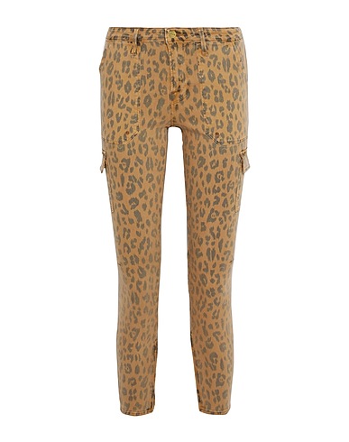 FRAME Denim trousers Camel 92% Cotton, 6% Polyester, 2% Elastane