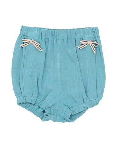 ALETTA Shorts & Bermuda Emerald green 55% Linen, 45% Cotton