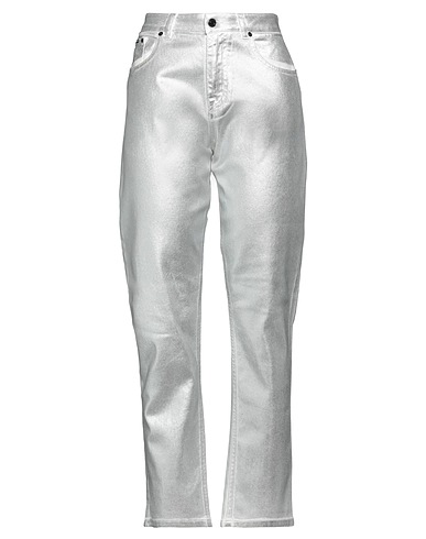 TOM FORD Denim trousers Silver 97% Cotton, 3% Elastane