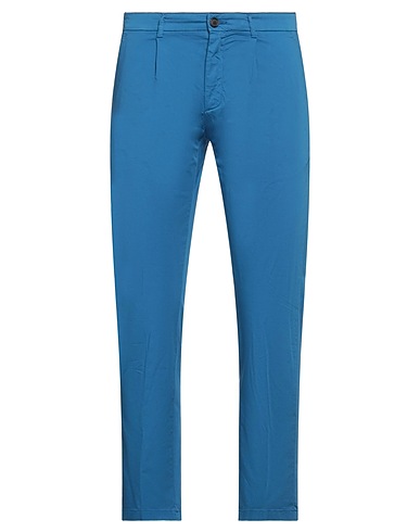 DEPARTMENT 5 Casual trouser Blue 69% Cotton, 26% Lycra®, 5% Metallic fiber