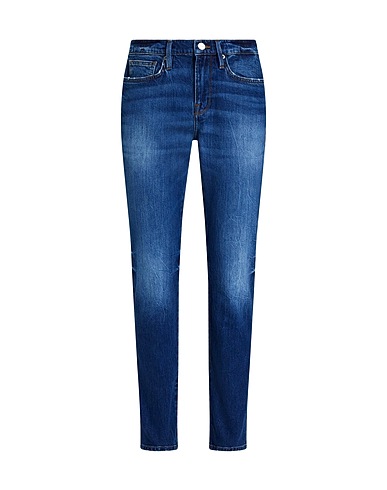 FRAME Denim pants Blue 95% Organic cotton, 4% Recycled polyester, 1% Elastane