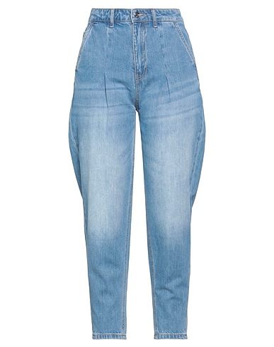 MET JEANS Denim pants Blue 89% Cotton, 11% Viscose
