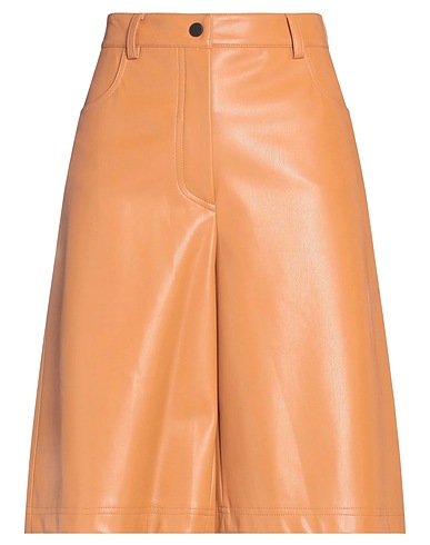 LIVIANA CONTI Shorts & Bermuda Camel 50% Polyurethane, 50% Polyester