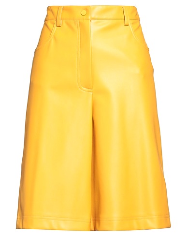 LIVIANA CONTI Shorts & Bermuda Giallo ocra 50% Poliuretano, 50% Poliestere